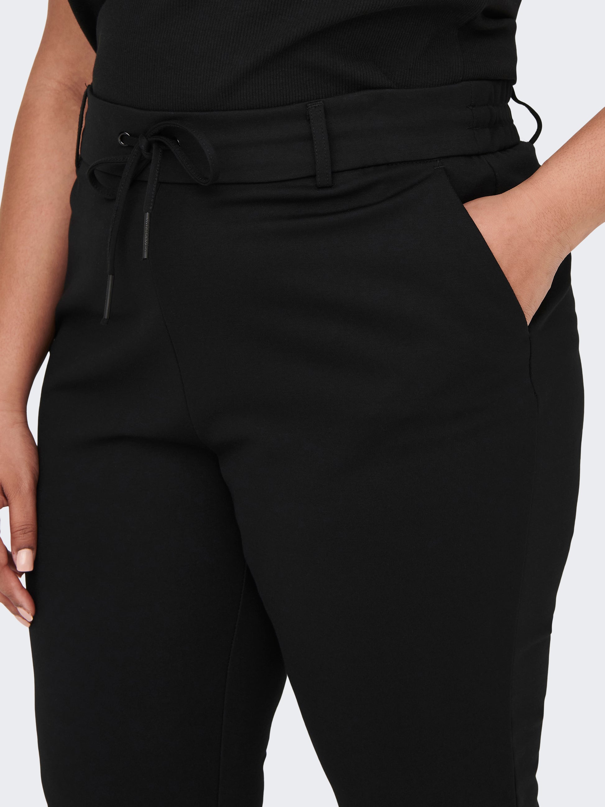Carmakoma Pant Goldtrash Zwart - OAK Fashion Noordwolde