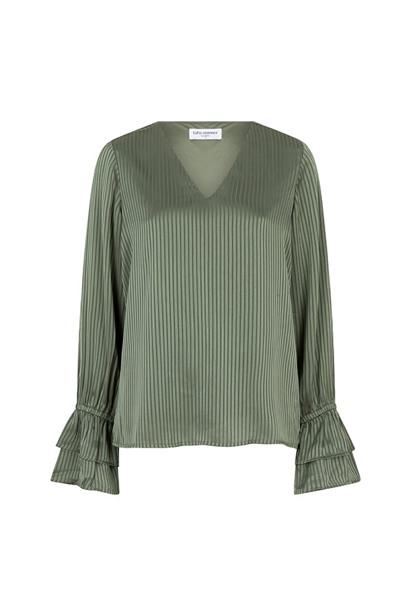 Lofty Manner Blouse Sofie Groen - OAK Fashion Noordwolde