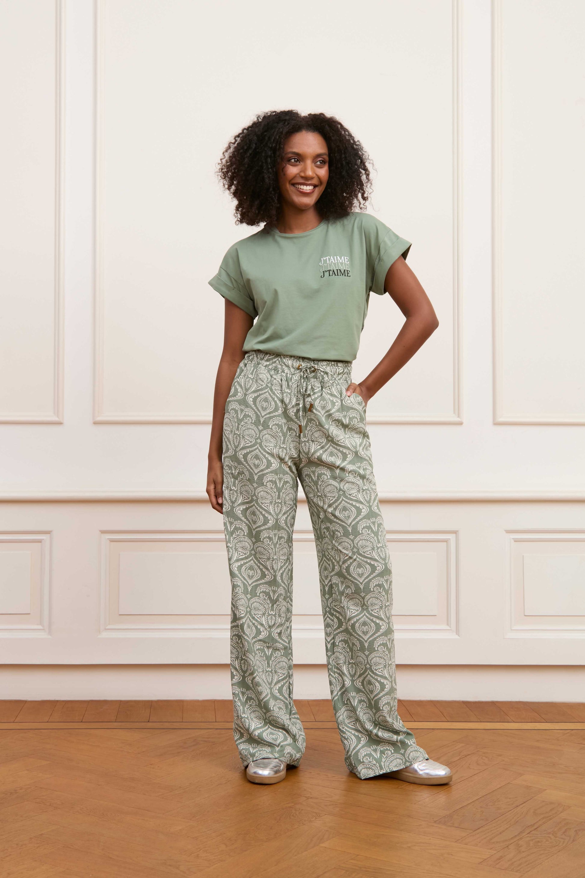 Lofty Manner Trouser Elise Groen - OAK Fashion Noordwolde