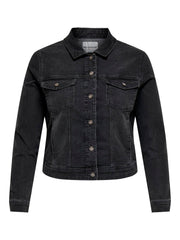 Carmakoma CARWESPA JACKET DNM Grijs - OAK Fashion Noordwolde