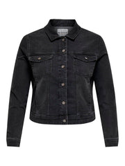 Carmakoma CARWESPA JACKET DNM Grijs - OAK Fashion Noordwolde