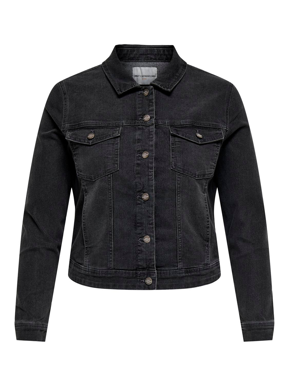 Carmakoma CARWESPA JACKET DNM Grijs - OAK Fashion Noordwolde