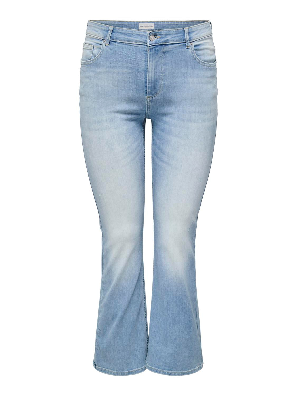 Carmakoma CARWILLY LIFE HW FLARED DNM TAI467 NOOS Blauw - OAK Fashion Noordwolde