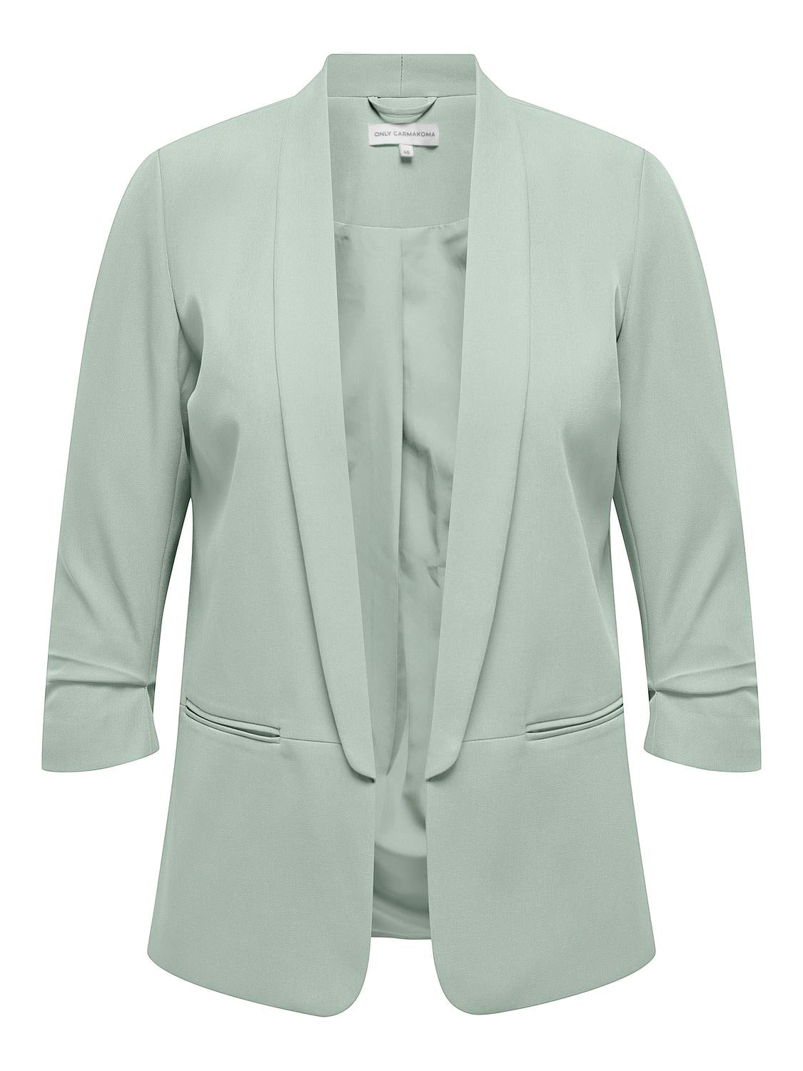 Carmakoma CARELLY 3/4 LIFE BLAZER TLR NOOS Groen - OAK Fashion Noordwolde