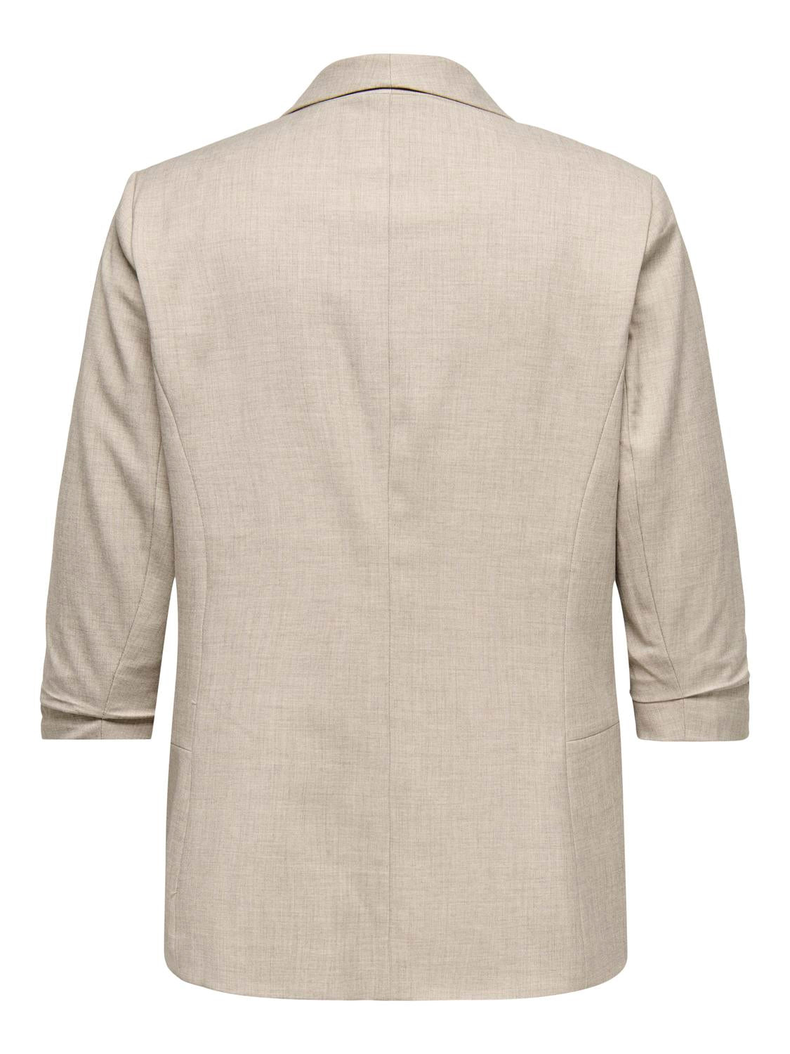 Carmakoma CARELLY 3/4 LIFE BLAZER TLR NOOS Grijs - OAK Fashion Noordwolde