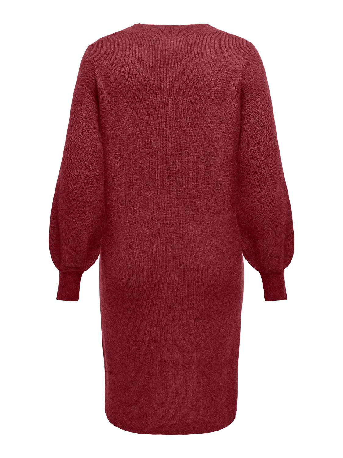 Carmakoma CARKATIA LS V-NECK DRESS KNT NOOS Paars - OAK Fashion Noordwolde