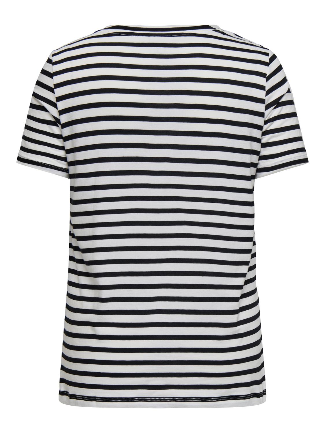 Carmakoma CARKIKO LIFE S/S O-NECK TERRY TOP JRS Zwart - OAK Fashion Noordwolde