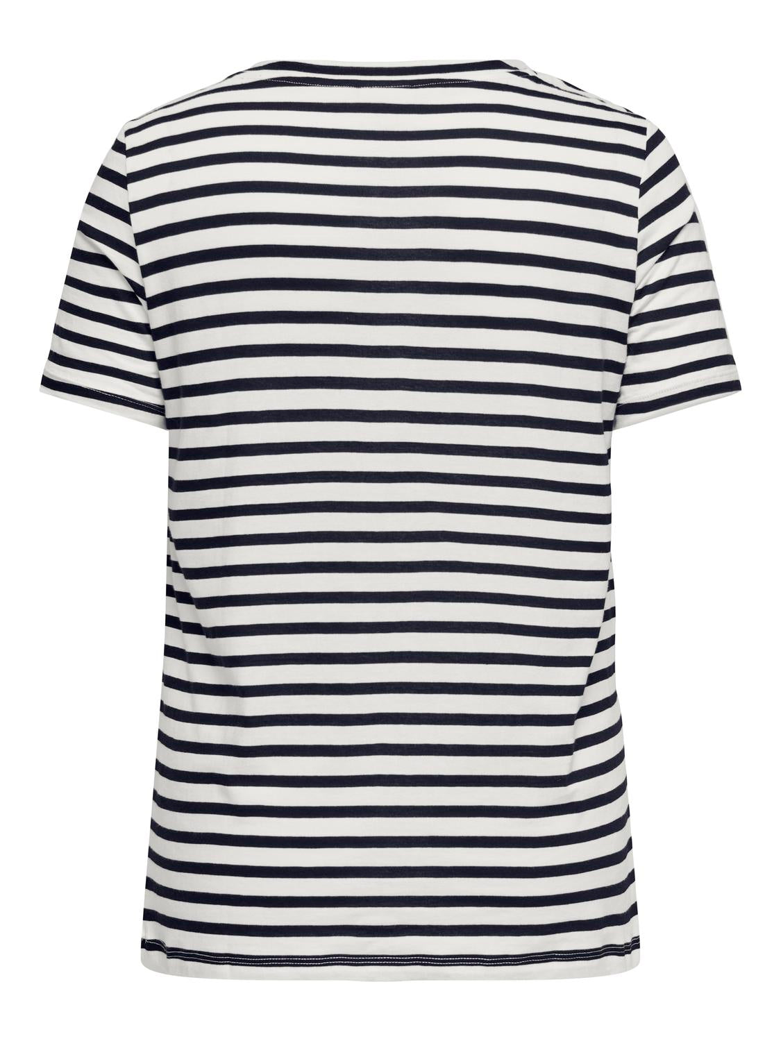 Carmakoma CARKIKO LIFE S/S O-NECK TERRY TOP JRS Blauw - OAK Fashion Noordwolde