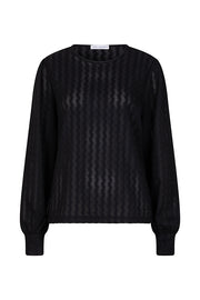 Lofty Manner Top Lena Zwart - OAK Fashion Noordwolde