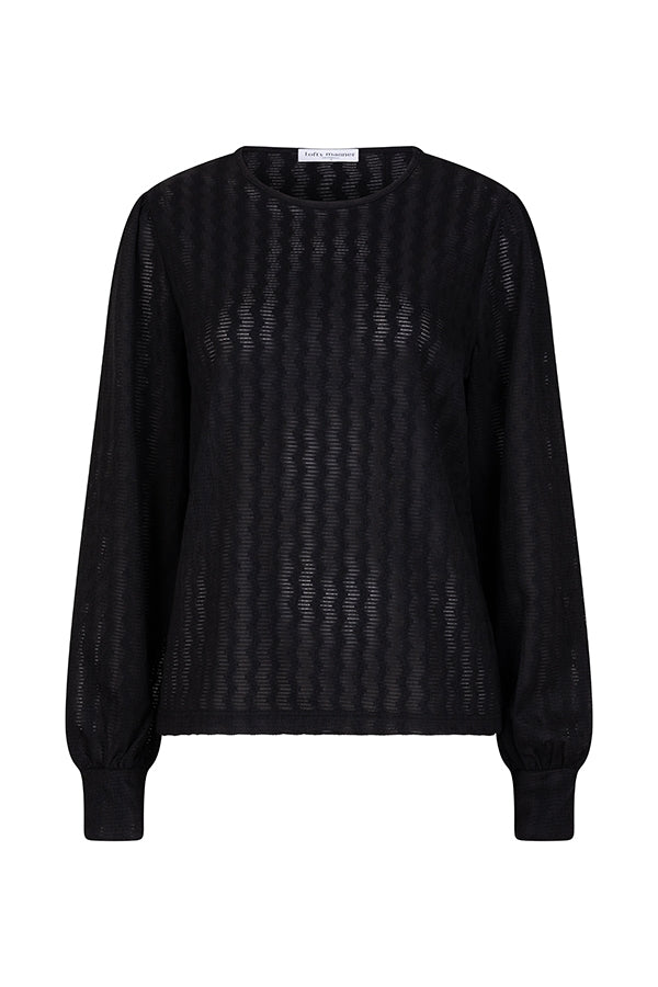 Lofty Manner Top Lena Zwart - OAK Fashion Noordwolde