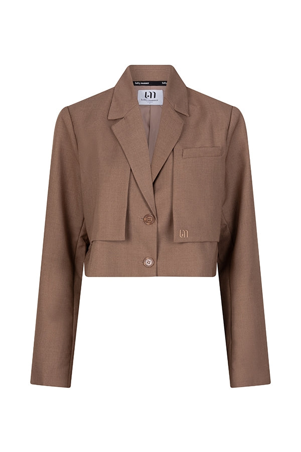 Lofty Manner Blazer Donja Bruin - OAK Fashion Noordwolde