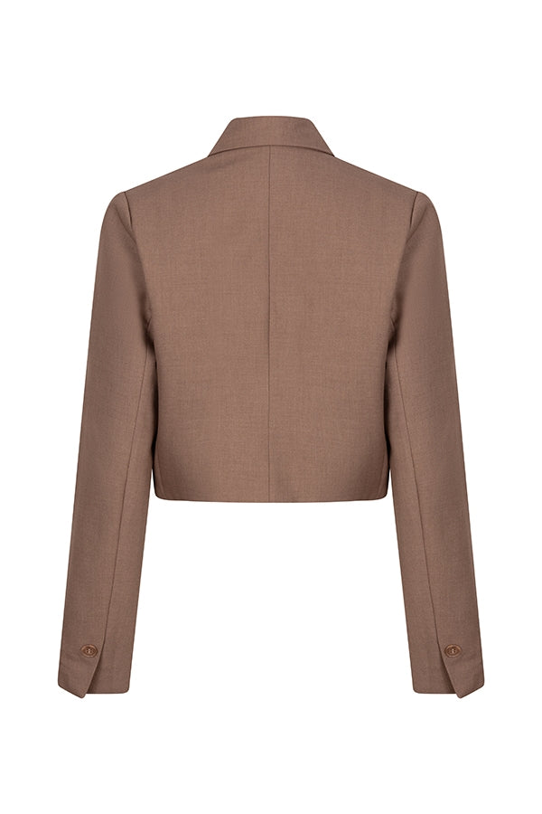 Lofty Manner Blazer Donja Bruin - OAK Fashion Noordwolde