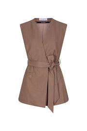 Lofty Manner Gilet Aalya Bruin - OAK Fashion Noordwolde
