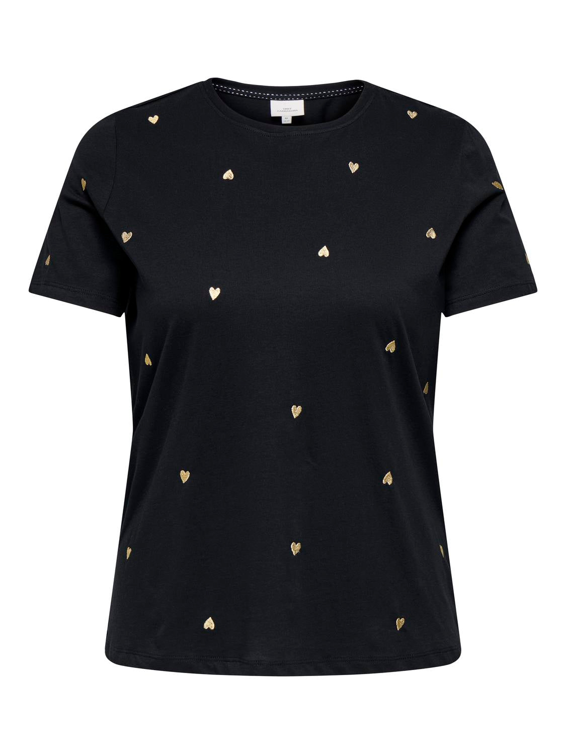 Carmakoma CARKITA LIFE SS JEANS TEE JRS Zwart - OAK Fashion Noordwolde