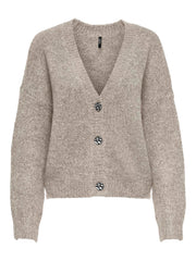 Carmakoma CARZOEY L/S CARDIGAN KNT NOOS Bruin - OAK Fashion Noordwolde