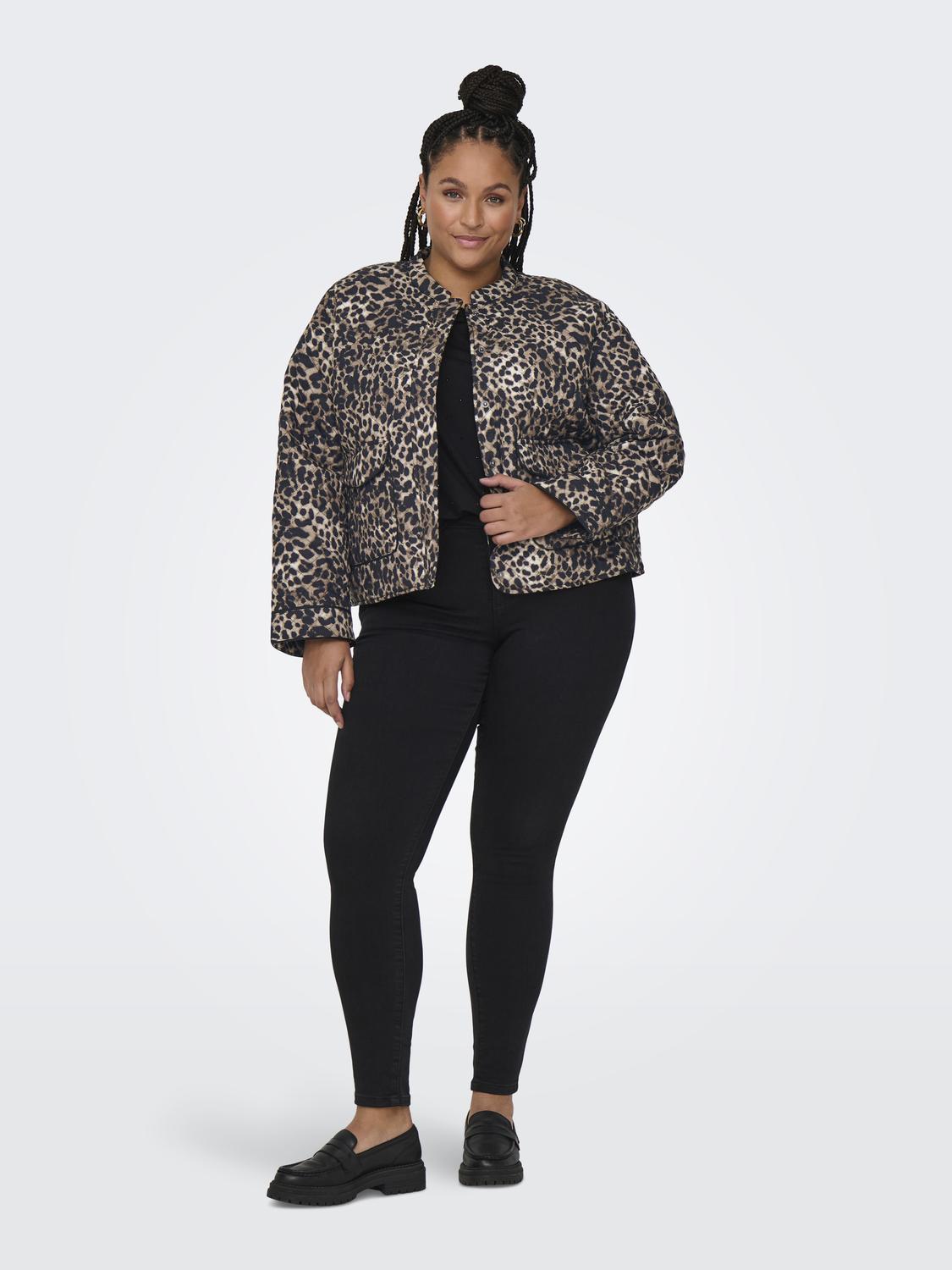 Carmakoma CARHALLIE QUILTED JACKET OTW Grijs - OAK Fashion Noordwolde