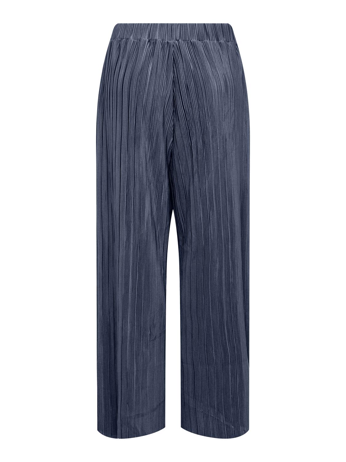 Carmakoma CARRAVENNA PLISSE PANT JRS NOOS Blauw - OAK Fashion Noordwolde