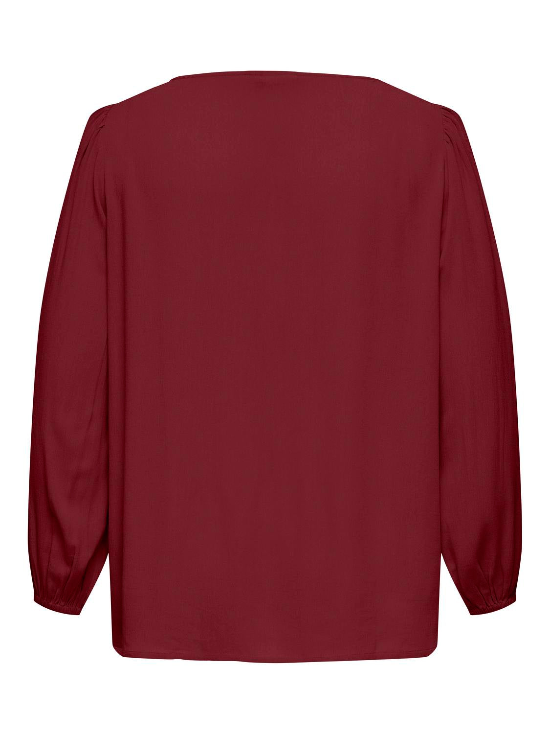 Carmakoma CARSELASI LIFE LS V-NECK TOP WVN Paars - OAK Fashion Noordwolde