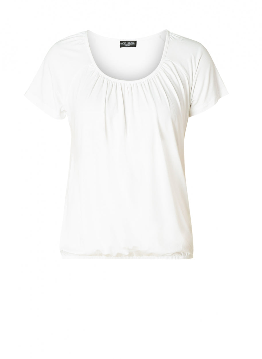 Base Level Top Yona Wit - OAK Fashion Noordwolde