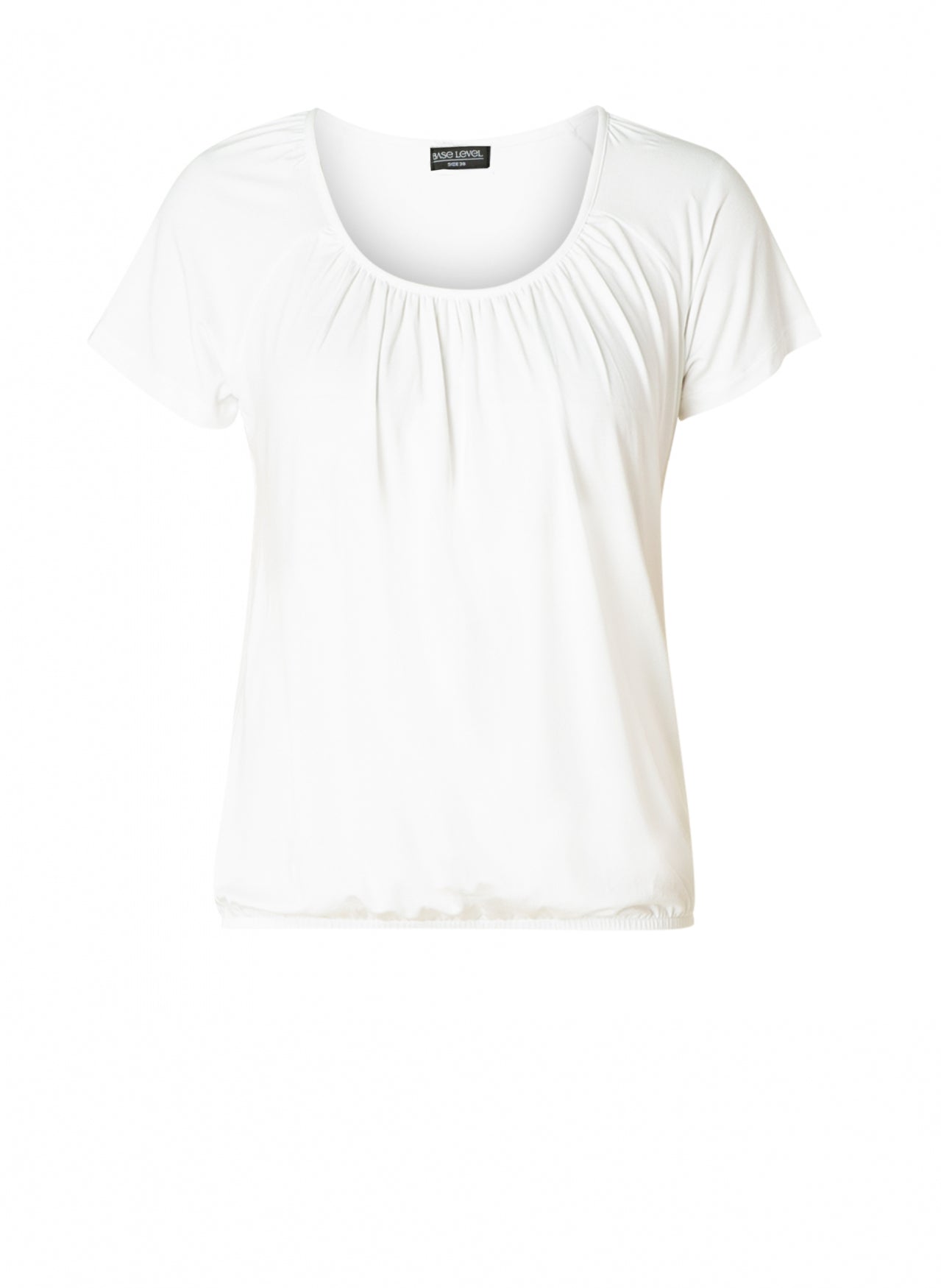 Base Level Top Yona Wit - OAK Fashion Noordwolde