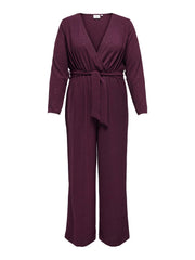 Carmakoma CARJOSEE METTA LIFE L /S JUMPSUIT WVN Paars - OAK Fashion Noordwolde