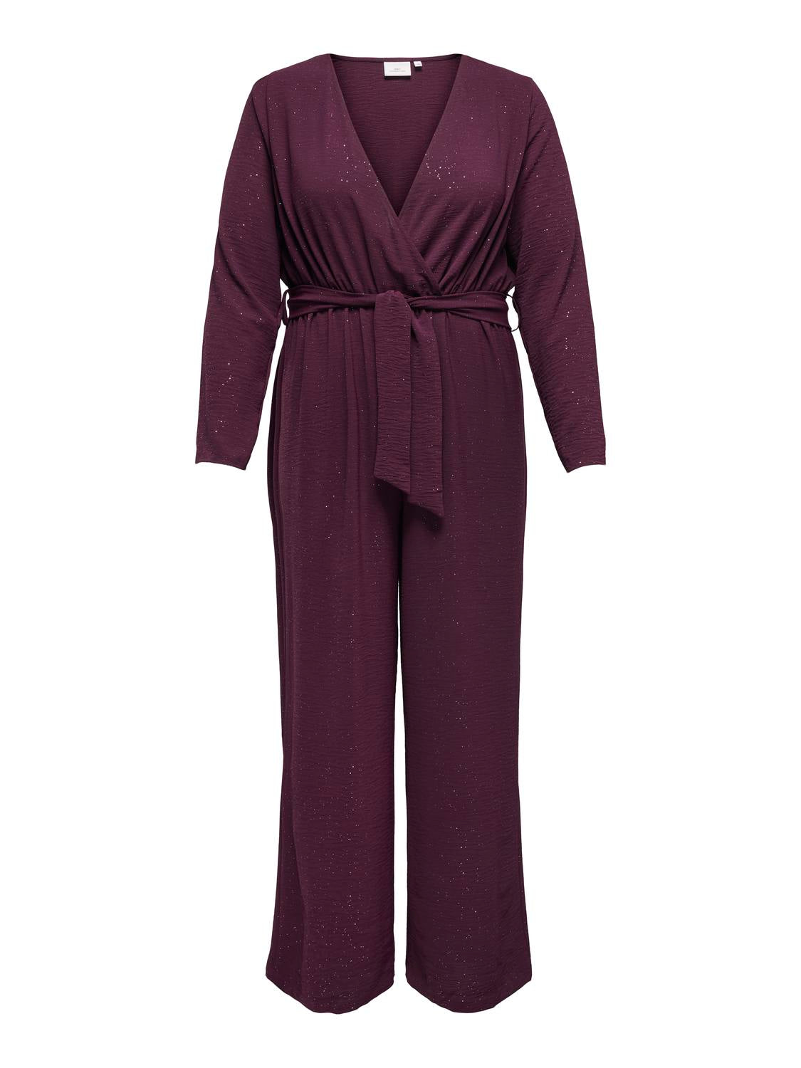 Carmakoma CARJOSEE METTA LIFE L /S JUMPSUIT WVN Paars - OAK Fashion Noordwolde