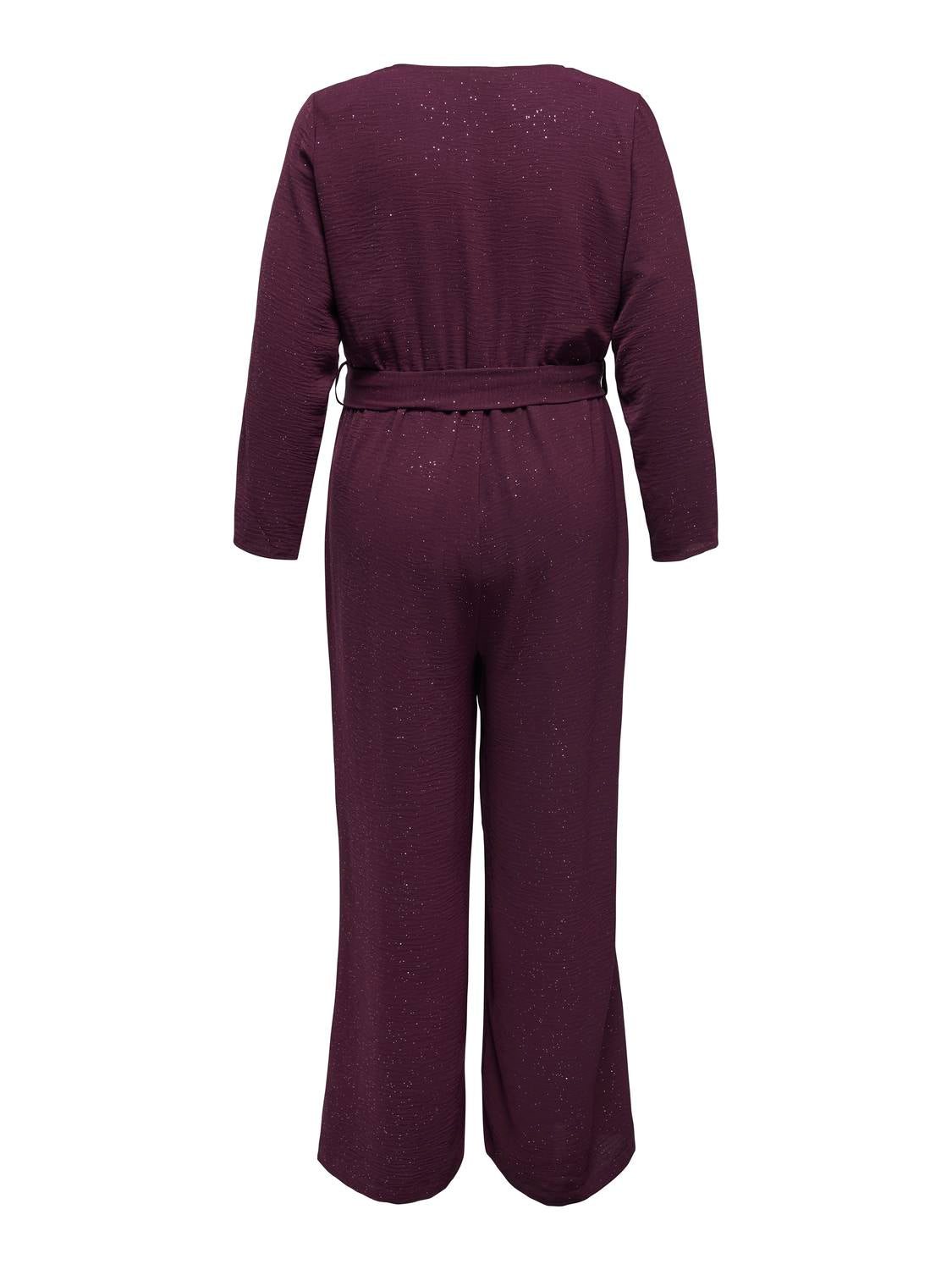 Carmakoma CARJOSEE METTA LIFE L /S JUMPSUIT WVN Paars - OAK Fashion Noordwolde