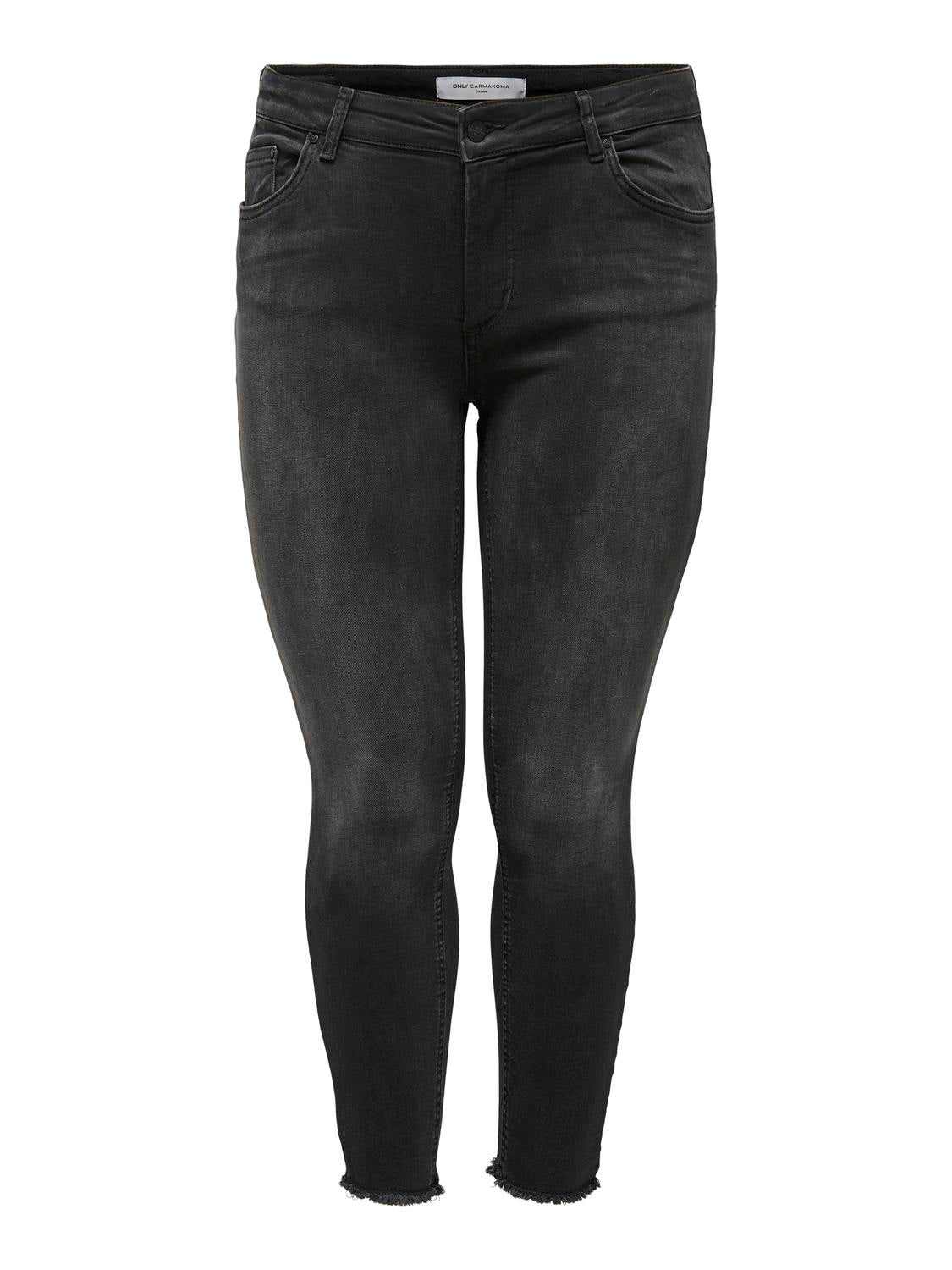 Carmakoma CARWILLY REG ANK SKINNY JEANS BLACK NOOS Zwart - OAK Fashion Noordwolde