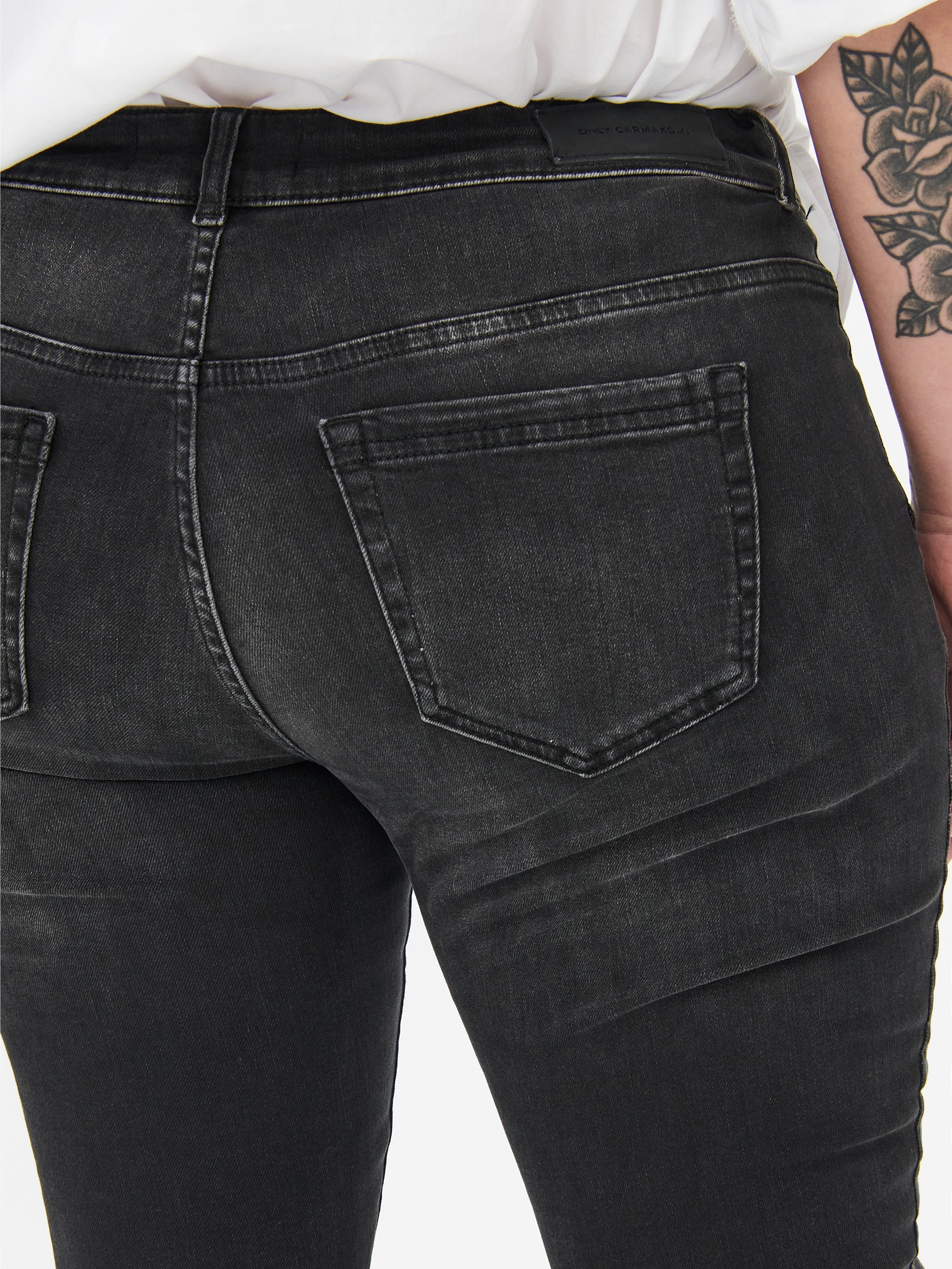 Carmakoma CARWILLY REG ANK SKINNY JEANS BLACK NOOS Zwart - OAK Fashion Noordwolde