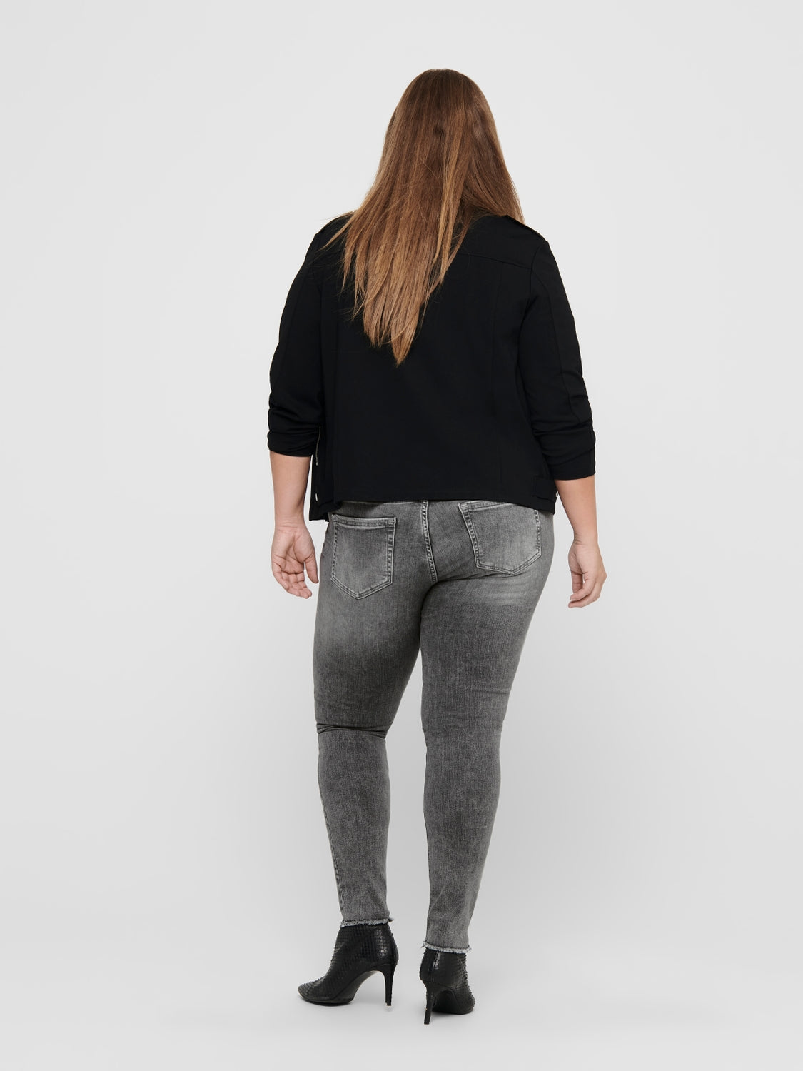 Carmakoma CARWILLY REG SK ANK RW REA0918 NOOS Grijs - OAK Fashion Noordwolde