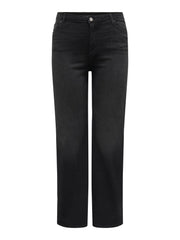 Carmakoma CARWILLY HW WIDE JEANS CRO1099 NOOS Zwart - OAK Fashion Noordwolde