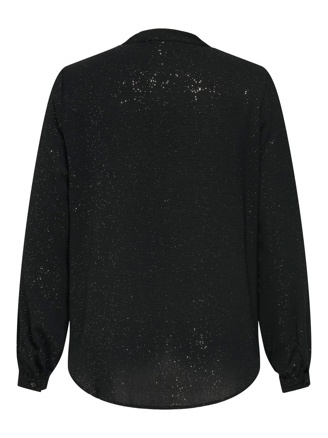 Carmakoma CARJOSEE METTA LIFE L/S V-NECK SHIRT WVN Zwart - OAK Fashion Noordwolde