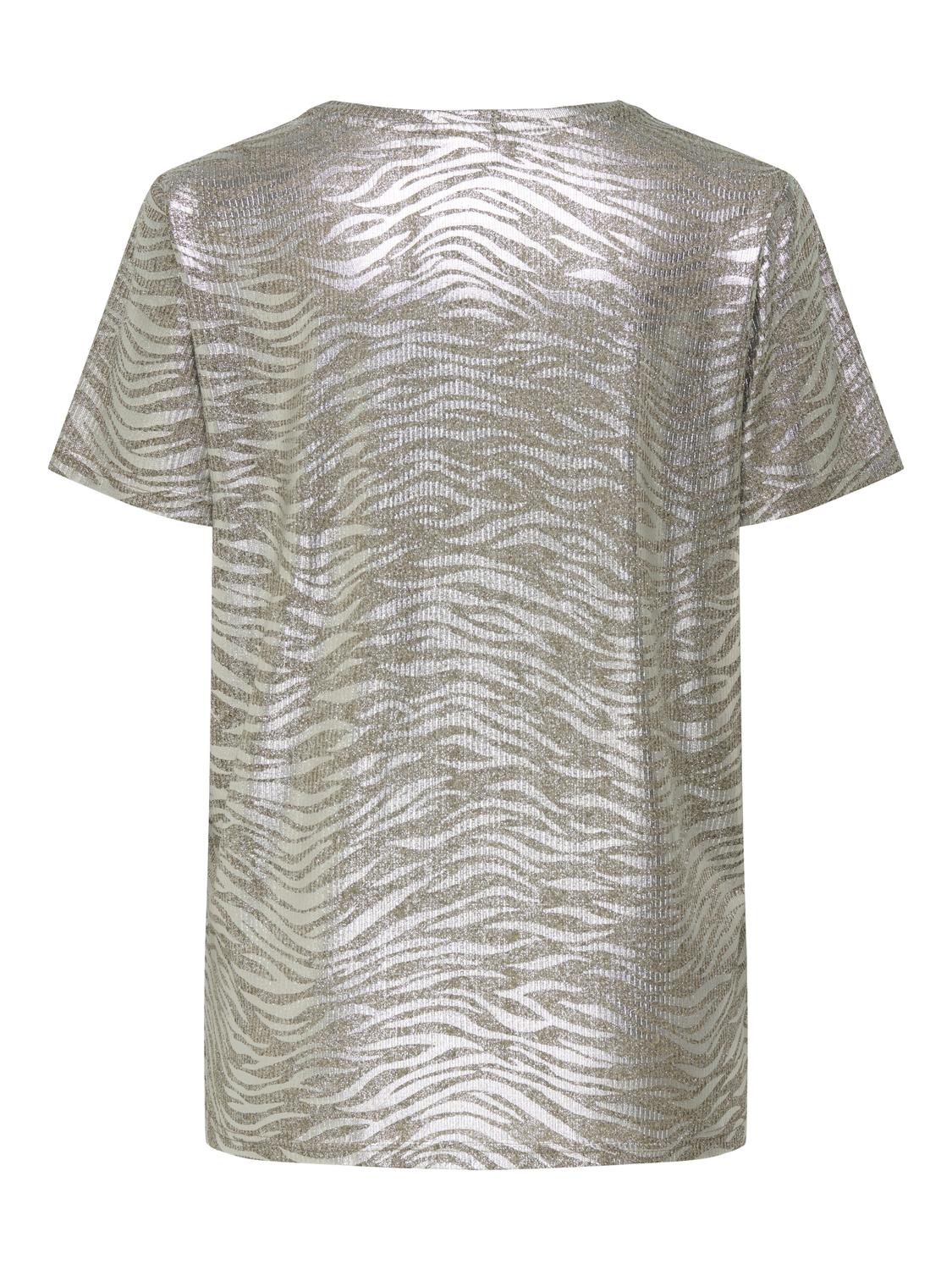 Carmakoma CARMIRINDA LIFE S/S O-NECK JRS Wit - OAK Fashion Noordwolde