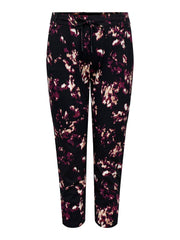 Carmakoma CARGOLDTRASH CLASSIC PANT NEW AOP PNT Zwart - OAK Fashion Noordwolde