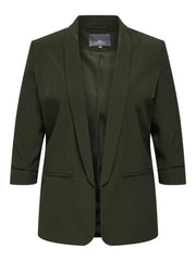 Carmakoma CARELLY 3/4 LIFE BLAZER TLR NOOS Groen - OAK Fashion Noordwolde