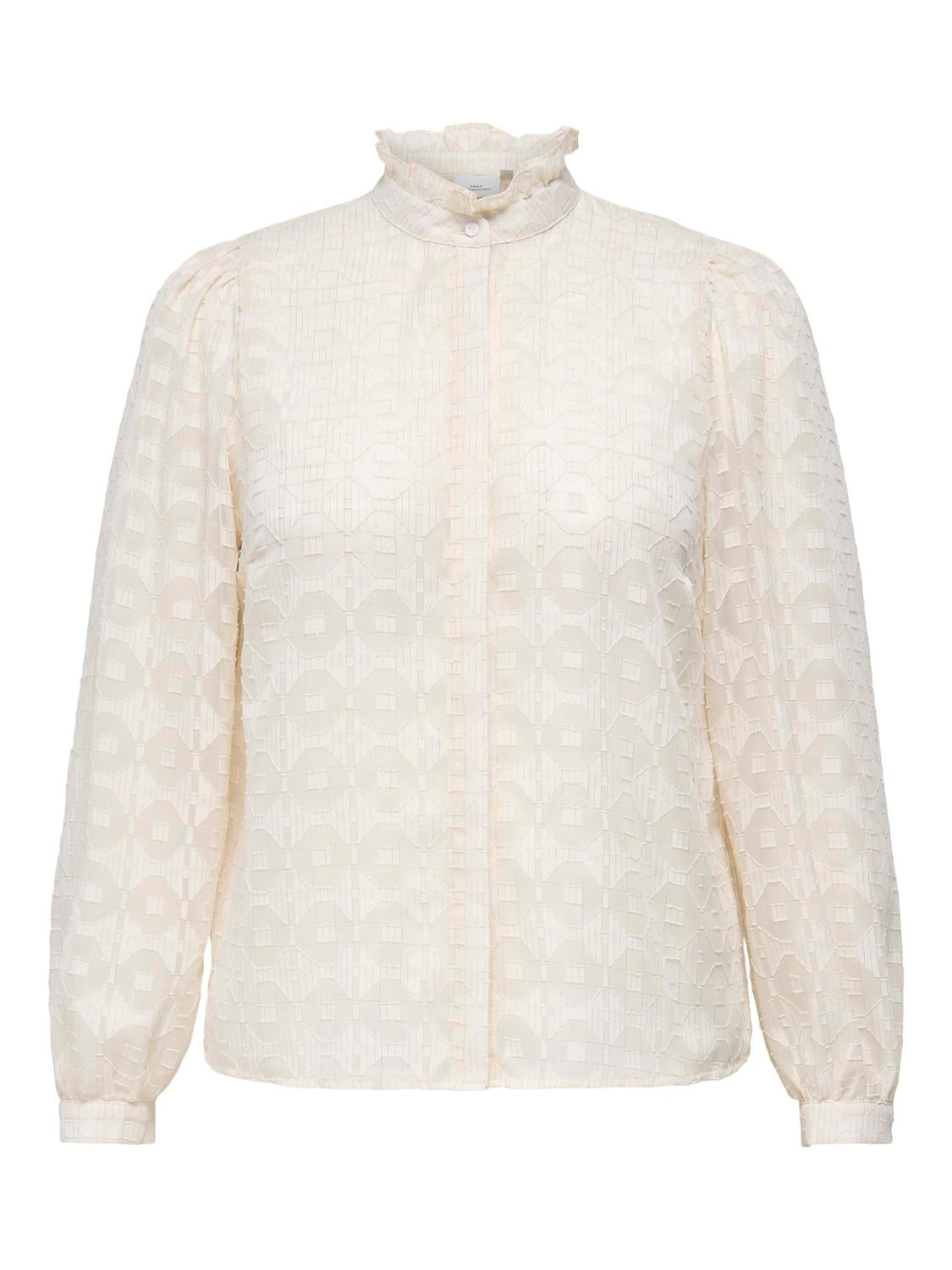 Carmakoma CARCHLOEY L/S SHIRT WVN Grijs - OAK Fashion Noordwolde