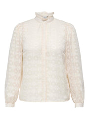 Carmakoma CARCHLOEY L/S SHIRT WVN Grijs - OAK Fashion Noordwolde