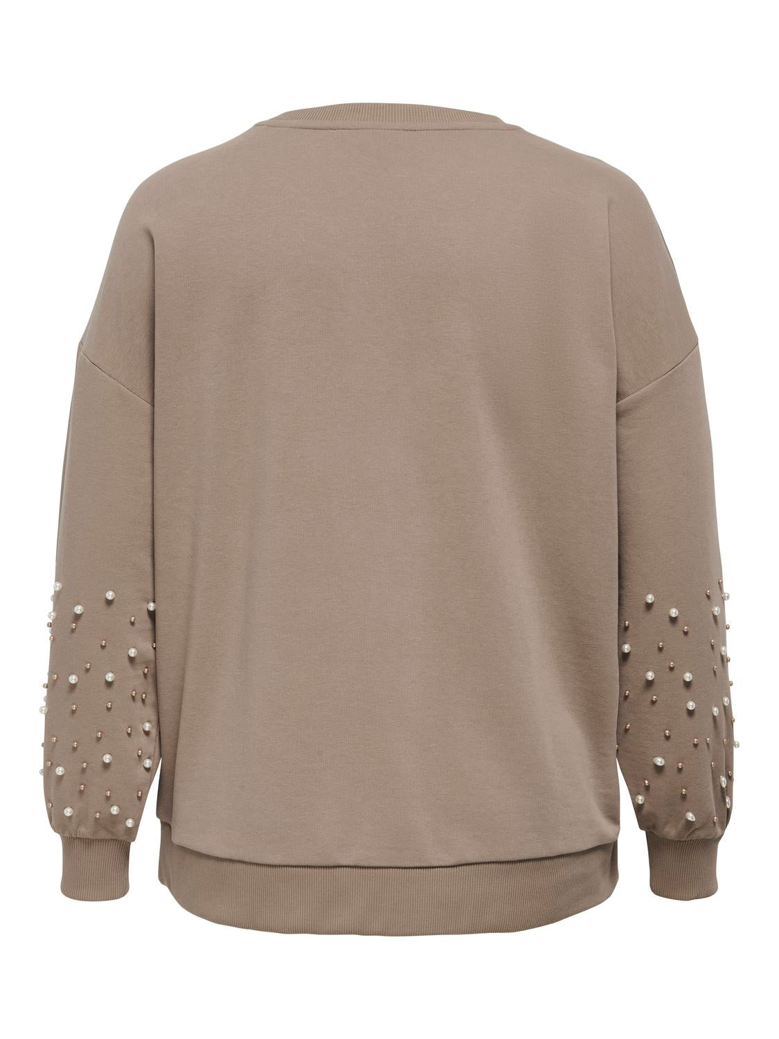 Carmakoma CARVIOLETTA SWEAT Bruin - OAK Fashion Noordwolde