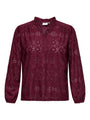 Carmakoma CARLUZIA L/S V-NECK BLOUSE JRS
