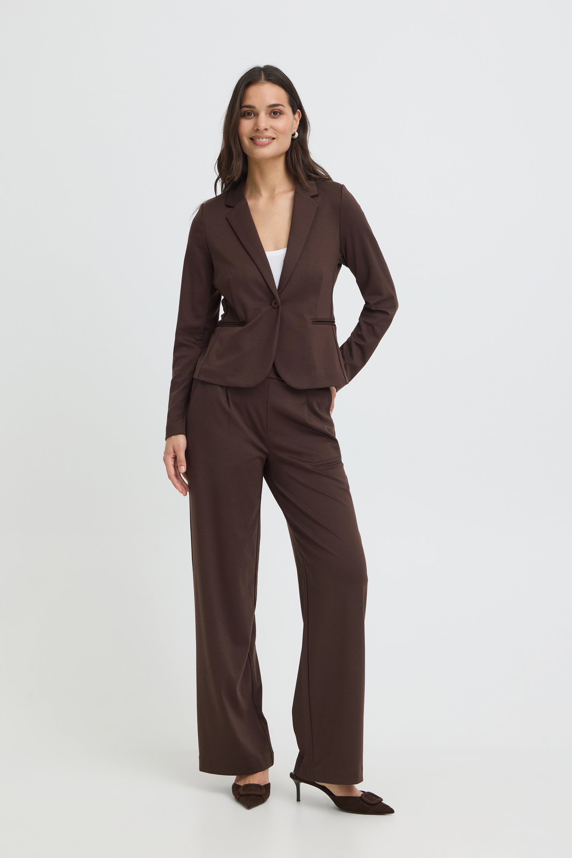 B. Young BYRIZETTA WIDE PANTS 2 Java - OAK Fashion Noordwolde