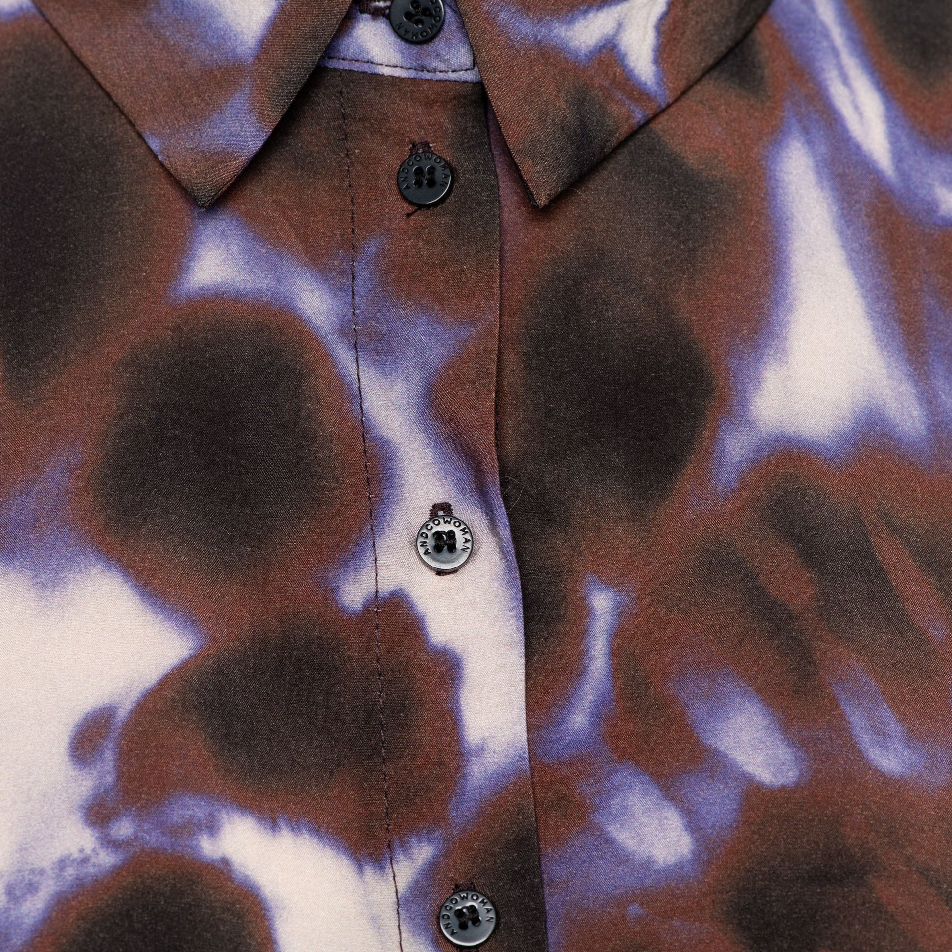 &Co Woman AVIN PURPLE TIE-DYE Blauw - OAK Fashion Noordwolde