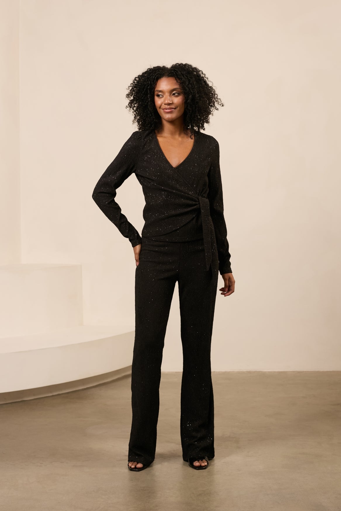 Lofty Manner Trouser Thalia Zwart - OAK Fashion Noordwolde
