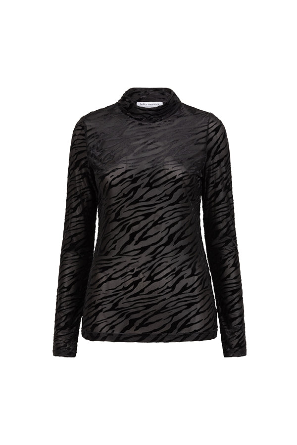 Lofty Manner Top Gaia Zwart - OAK Fashion Noordwolde