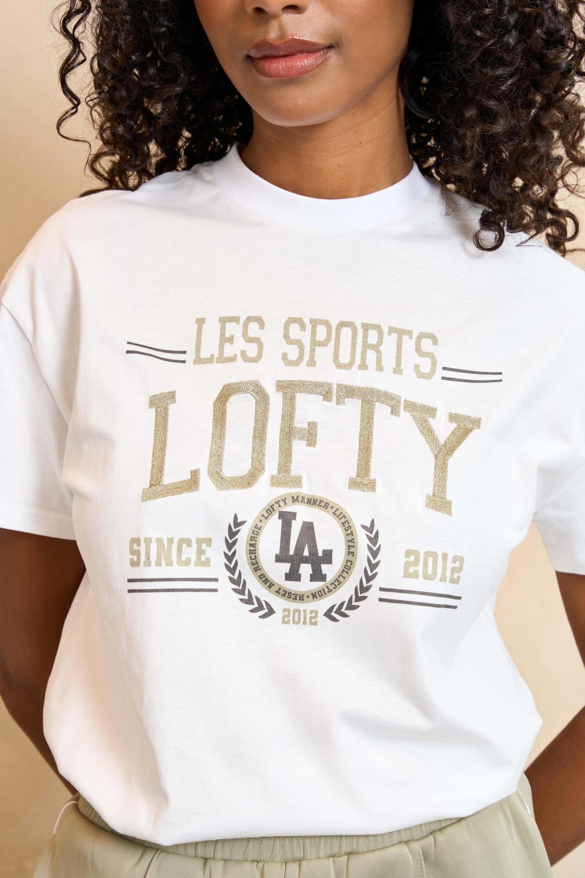 Lofty Manner T-shirt Melia Wit - OAK Fashion Noordwolde