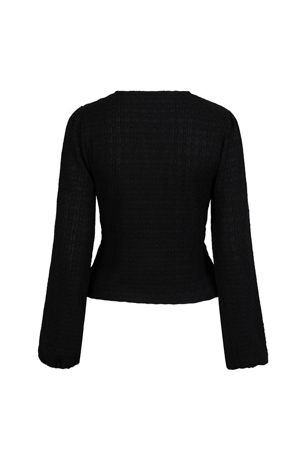 Lofty Manner Top Vera Zwart - OAK Fashion Noordwolde