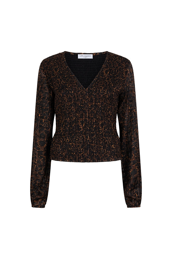 Lofty Manner Top Signe Bruin - OAK Fashion Noordwolde