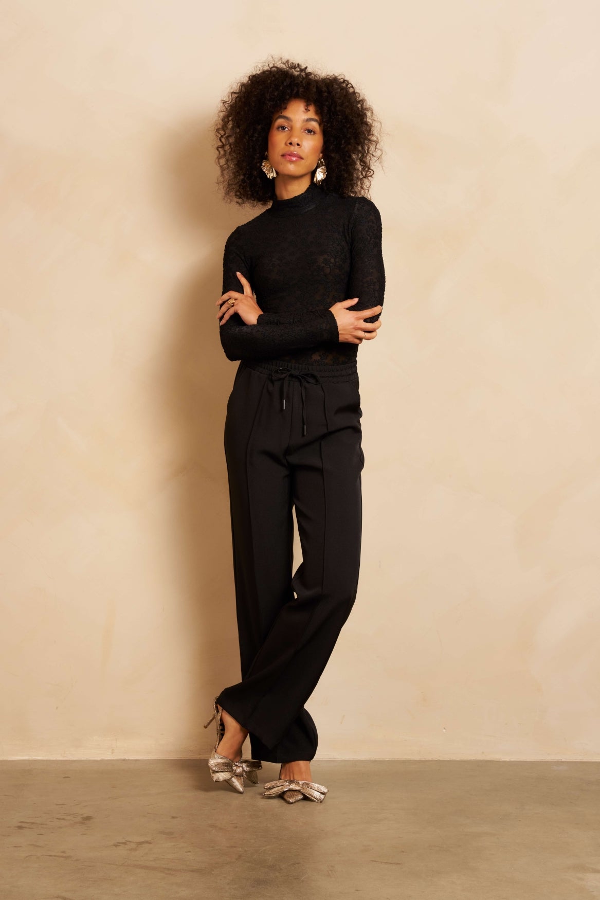 Lofty Manner Top Eliora Zwart - OAK Fashion Noordwolde