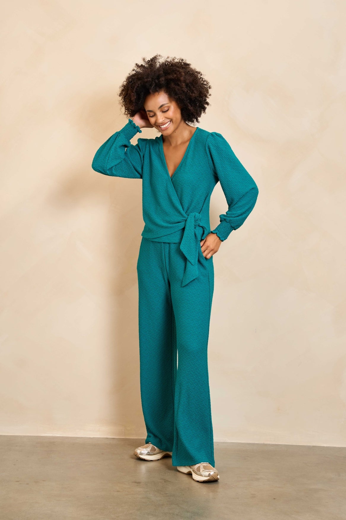 Lofty Manner Top Cirelle Groen - OAK Fashion Noordwolde