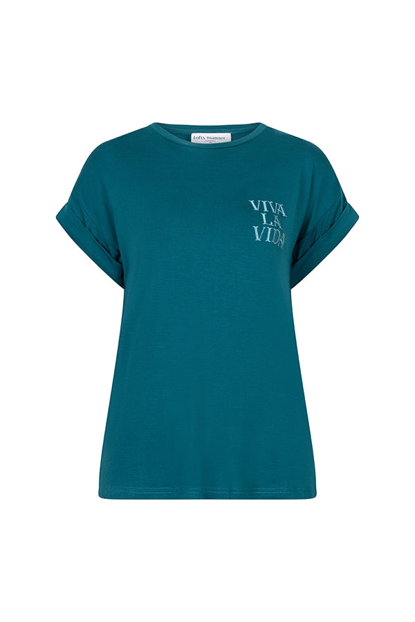 Lofty Manner T-shirt Miora Groen - OAK Fashion Noordwolde