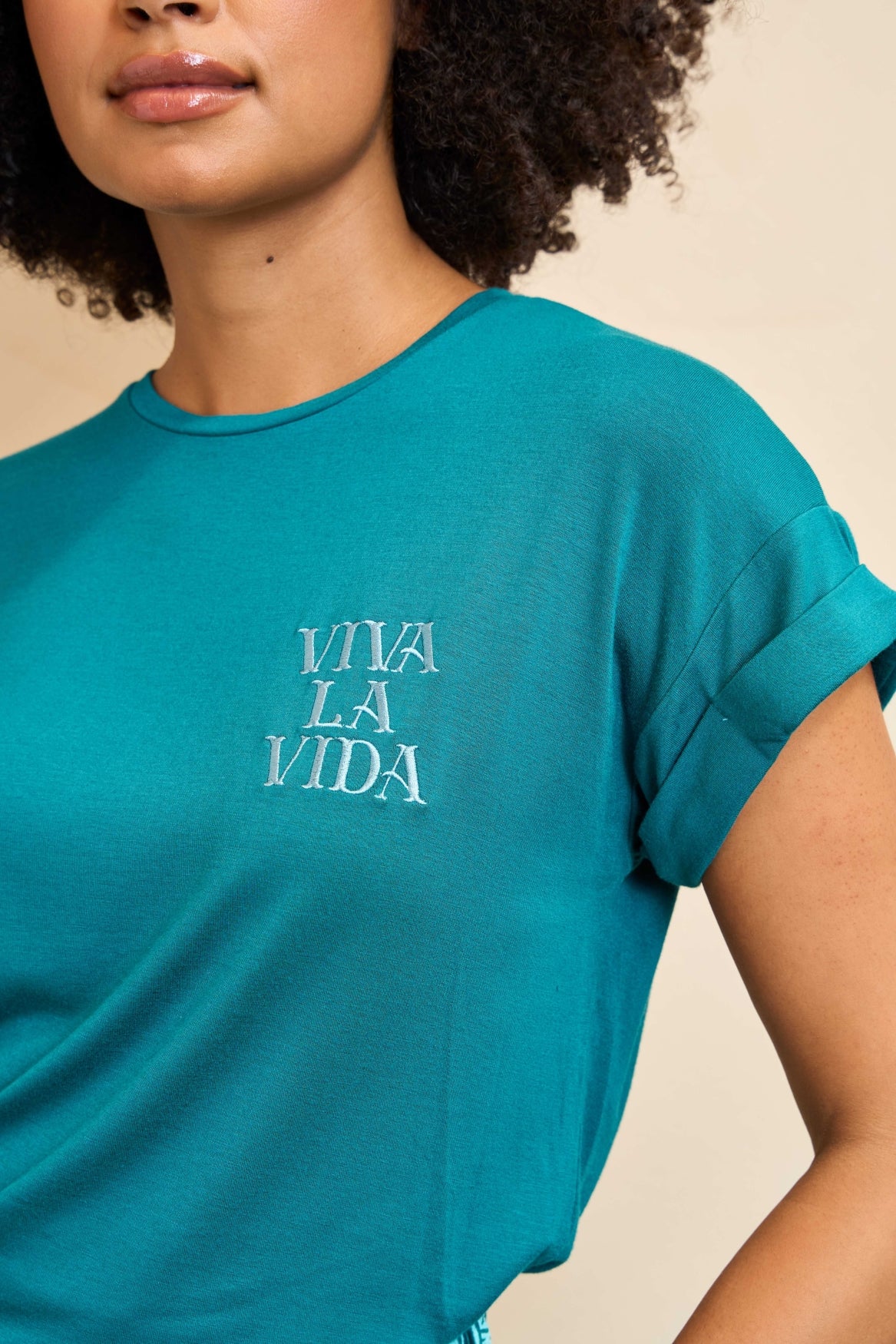 Lofty Manner T-shirt Miora Groen - OAK Fashion Noordwolde